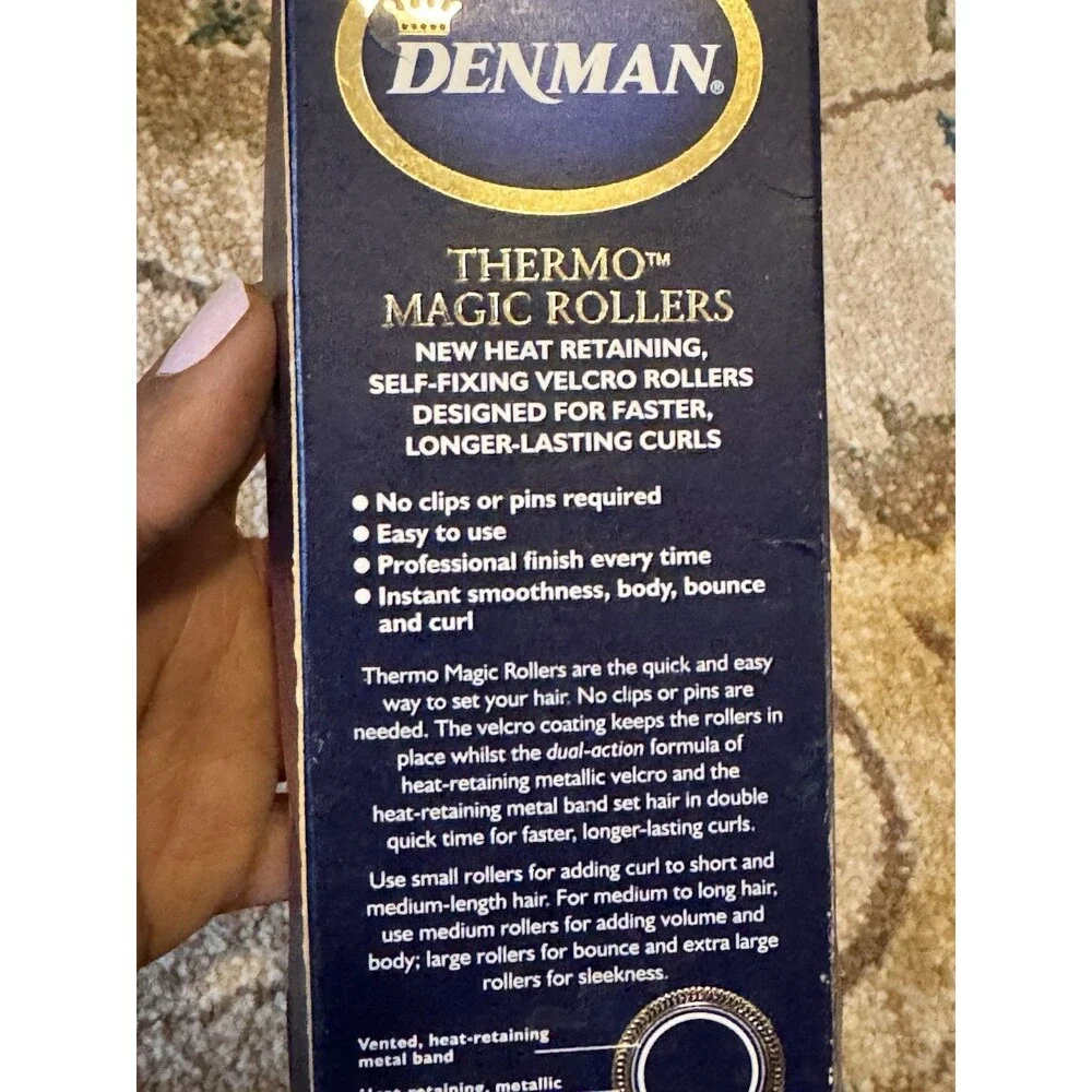 NEW Denman Thermo Magic Rollers Small & Medium Self Grip VTG